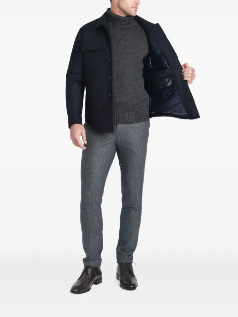 Norwegian Wool flap-pocket wool jacket