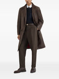 Brunello Cucinelli cashmere and silk ribbed sweater with chest pocket
