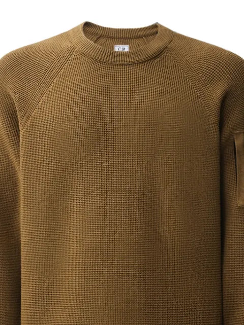C.P. Company Lens-detail waffle-knit sweater
