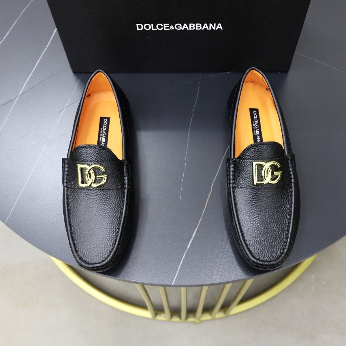 Dolce & Gabbana Men's Gold-Tone Hardware Loafers